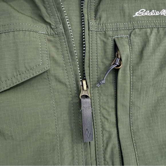 Eddie Bauer Olive Green Men's Field Jacket - Picture 3 of 7